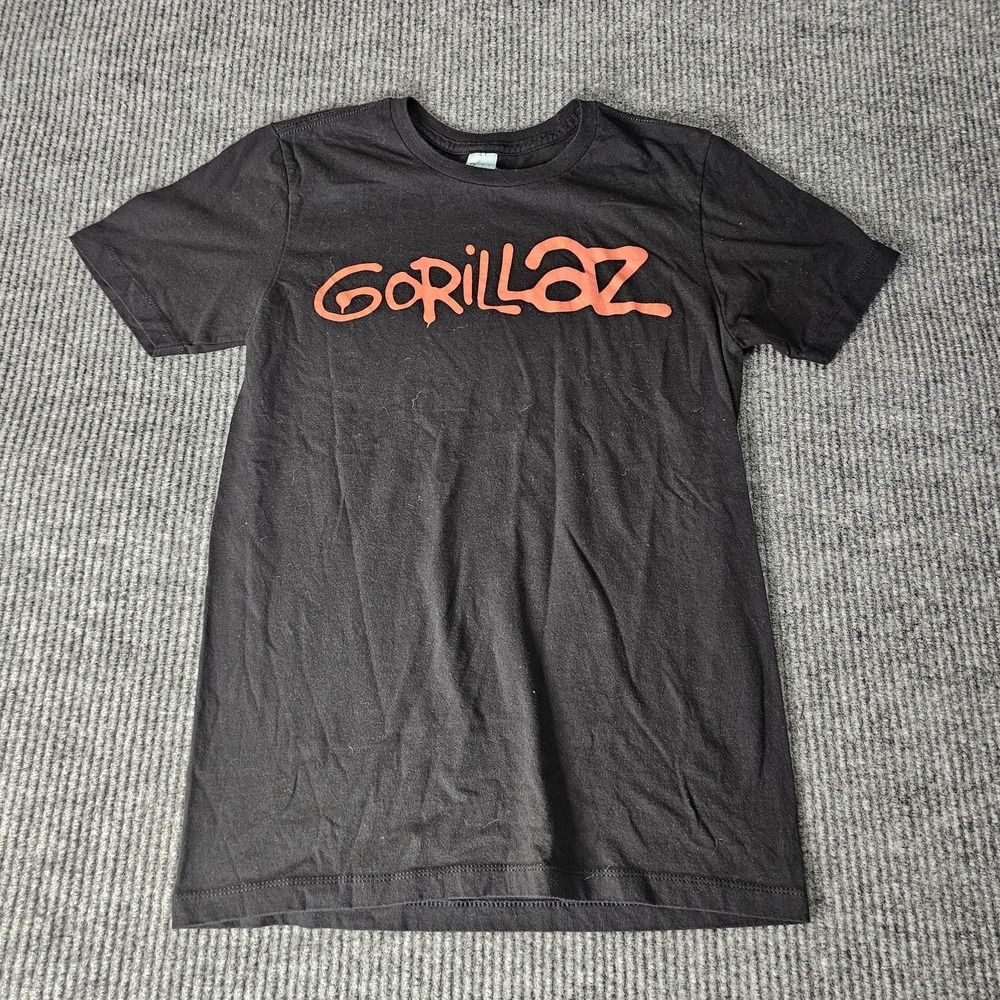 Gorillaz Shirt Mens Small Black Logo Graphic Band Tee Music Pacific Tag